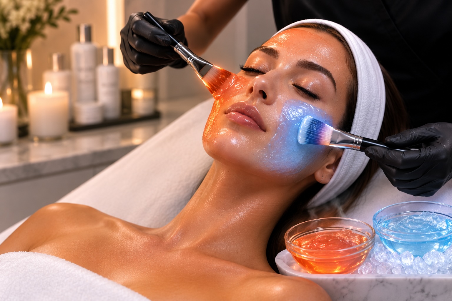 Fire and Ice Facial treatment in Spring, TX